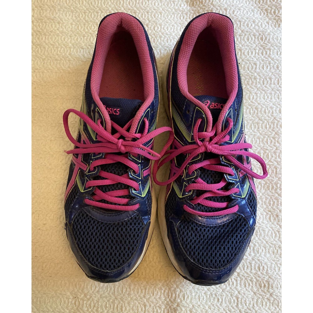 ASICS Gel Contend 3 Women's T5F9Q Athletic Running Shoes Size 9 blue pink green - Picture 2 of 5